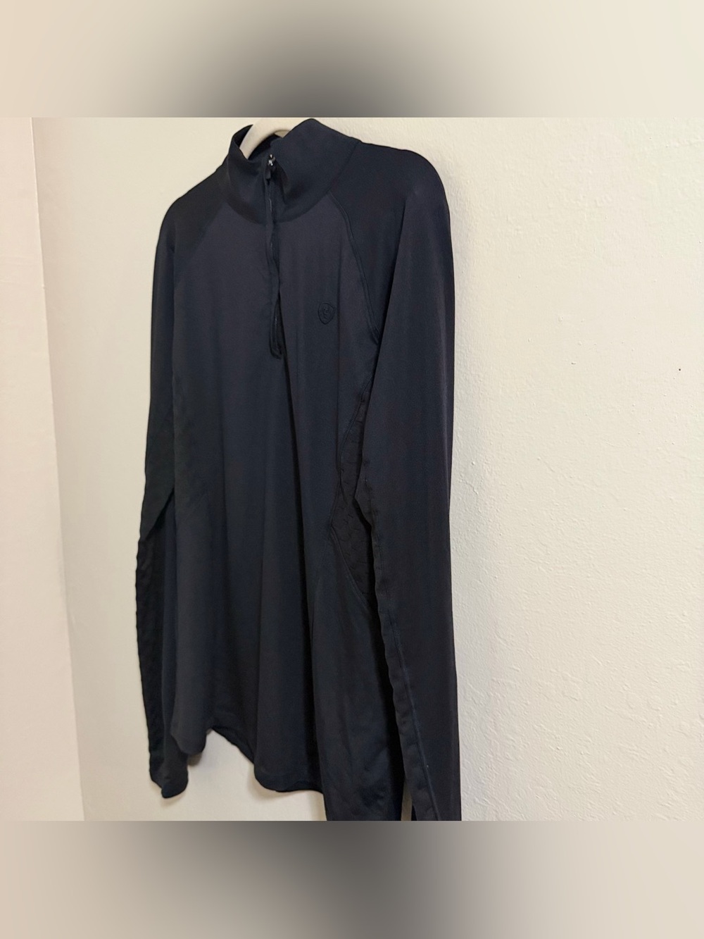 AriatTek womenâs Large black quarter zip western athletic wear lightweight - Picture 7 of 12